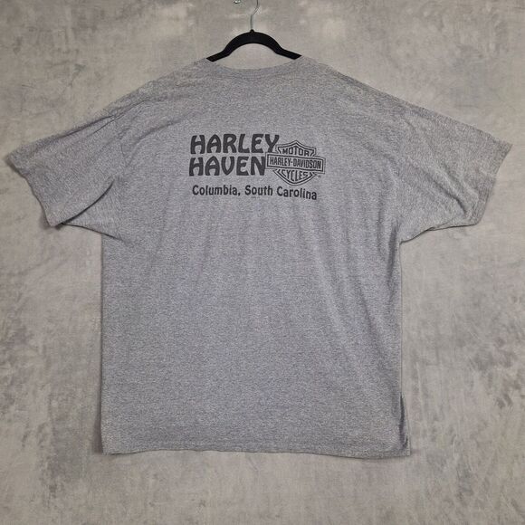 Harley Davidson Shirt Mens 3XL Harley Haven Columbia‎ SC pin up girl graphic - Picture 3 of 8